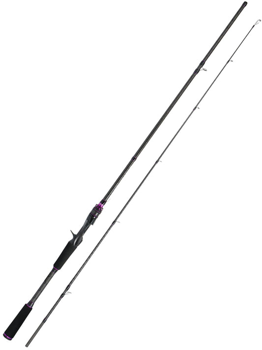 7'0" Medium Heavy Fast Action Spinning & Casting Rod - Purple Graphite