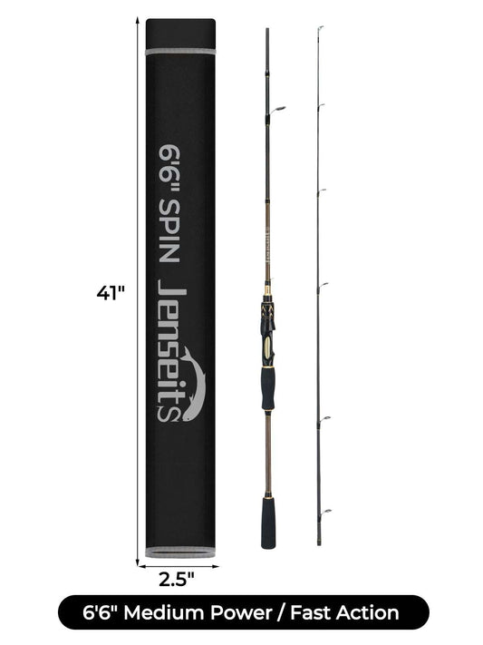 6'6" Medium Power Fast Action Spinning & Casting Rod