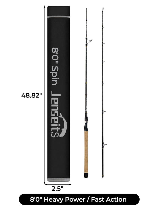 8'0" Medium Heavy / Heavy Fast Action Spinning Rod