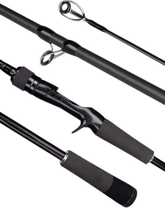 Jenseits Fishing Rods, Carbon Fiber Spinning & Casting Poles, Saltwater Resistant Stainless Steel Guides, Portable 2-Piece/4-Piece/Telescopic Travel Design, Cork/EVA Grip for Bass Trout Inshore