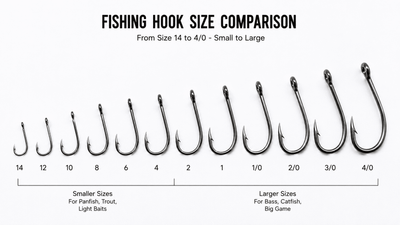 Fishing Hook Sizes Explained: How to Choose the Right Hook for Any Fish