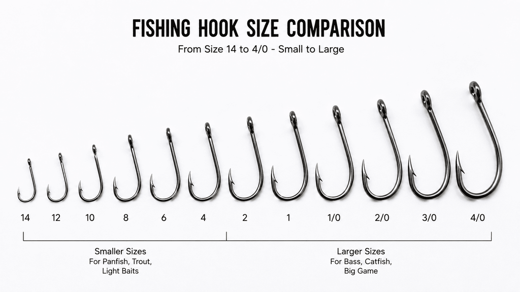 Fishing Hook Sizes Explained: How to Choose the Right Hook for Any Fish