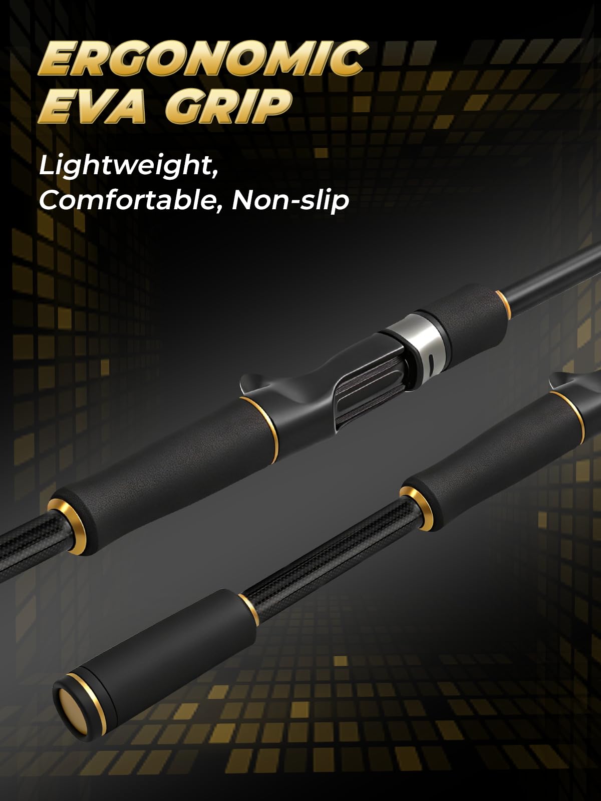 7'0" Telescopic Casting Rod - Medium Heavy Fast Action, Carbon Fiber, 6-Piece, 5+1 Ceramic Guides, Portable Travel | Jenseits