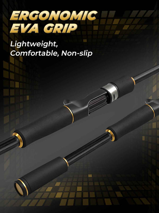 7'0" Telescopic Casting Rod - Medium Heavy Fast Action, Carbon Fiber, 6-Piece, 5+1 Ceramic Guides, Portable Travel | Jenseits