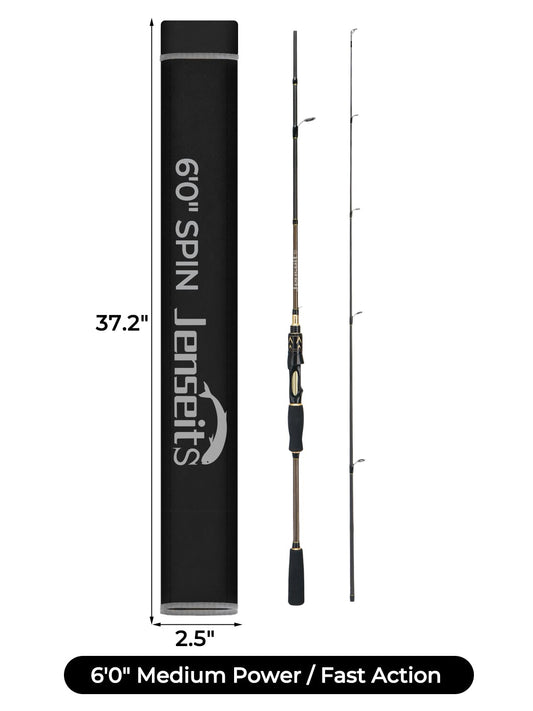 6'0" Medium Power Fast Action Spinning & Casting Rod