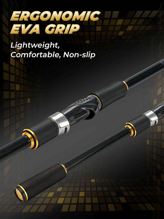 7'0" Telescopic Spinning Rod - Medium Heavy Fast Action, Carbon Fiber, 6-Piece, 5+1 Ceramic Guides, Portable Travel | Jenseits