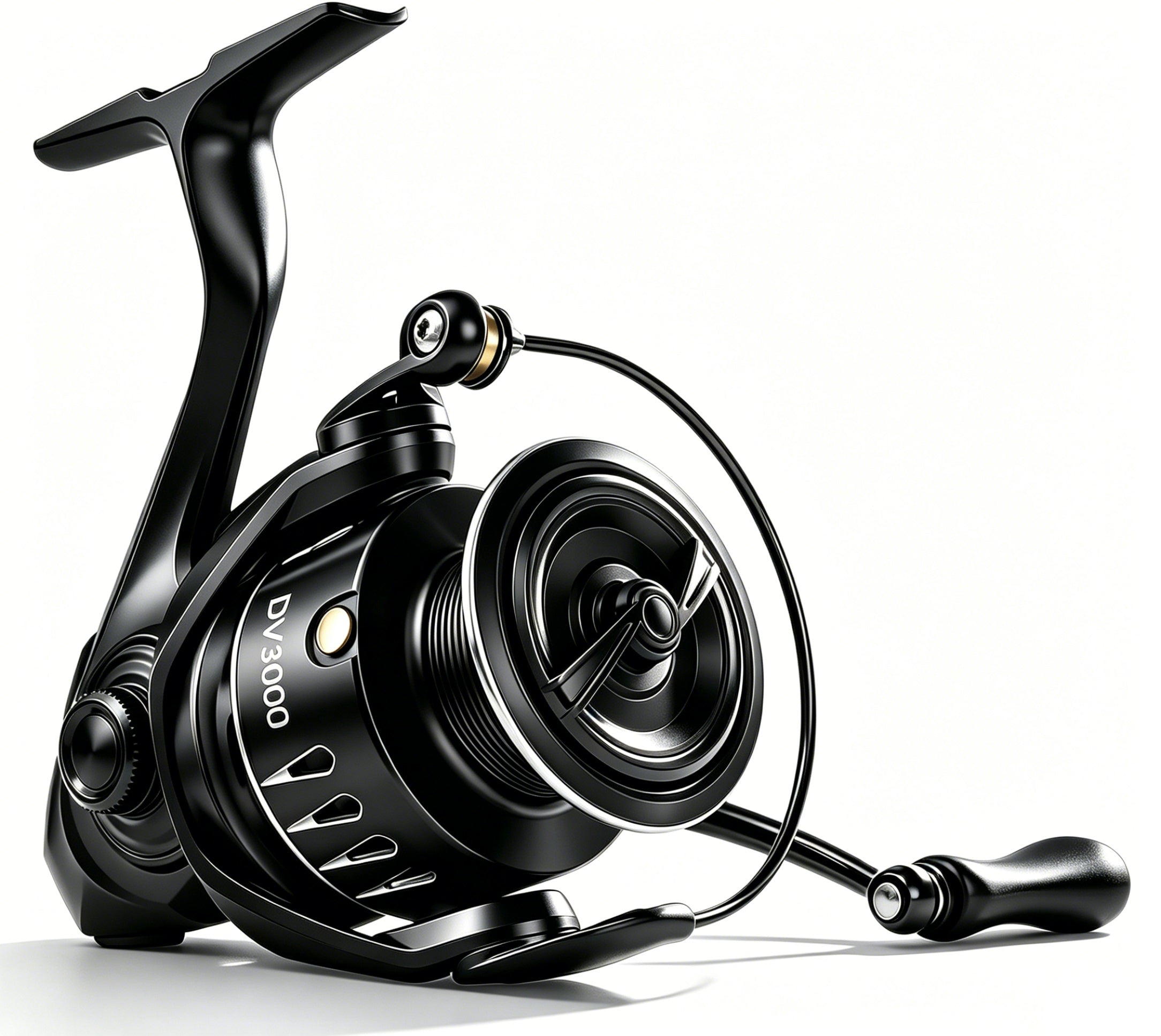 Jenseits Lightweight Spinning Fishing Reel, Sealed Carbon Fiber Up To 20 LB Max Drag, 5+1BB for Saltwater&Freshwater, 5.2:1 Gear Ratio,CNC Aluminum Spool,1000 Perfect for Ice Fishing, 1000-5000 Series