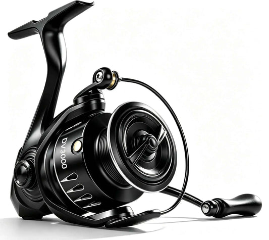 DV1000-5000 Spinning Reel - 5.2:1 Gear Ratio, 5+1 Bearings, 20Lbs Max Drag, Carbon Fiber Frame, 6.7oz, Ambidextrous | Jenseits