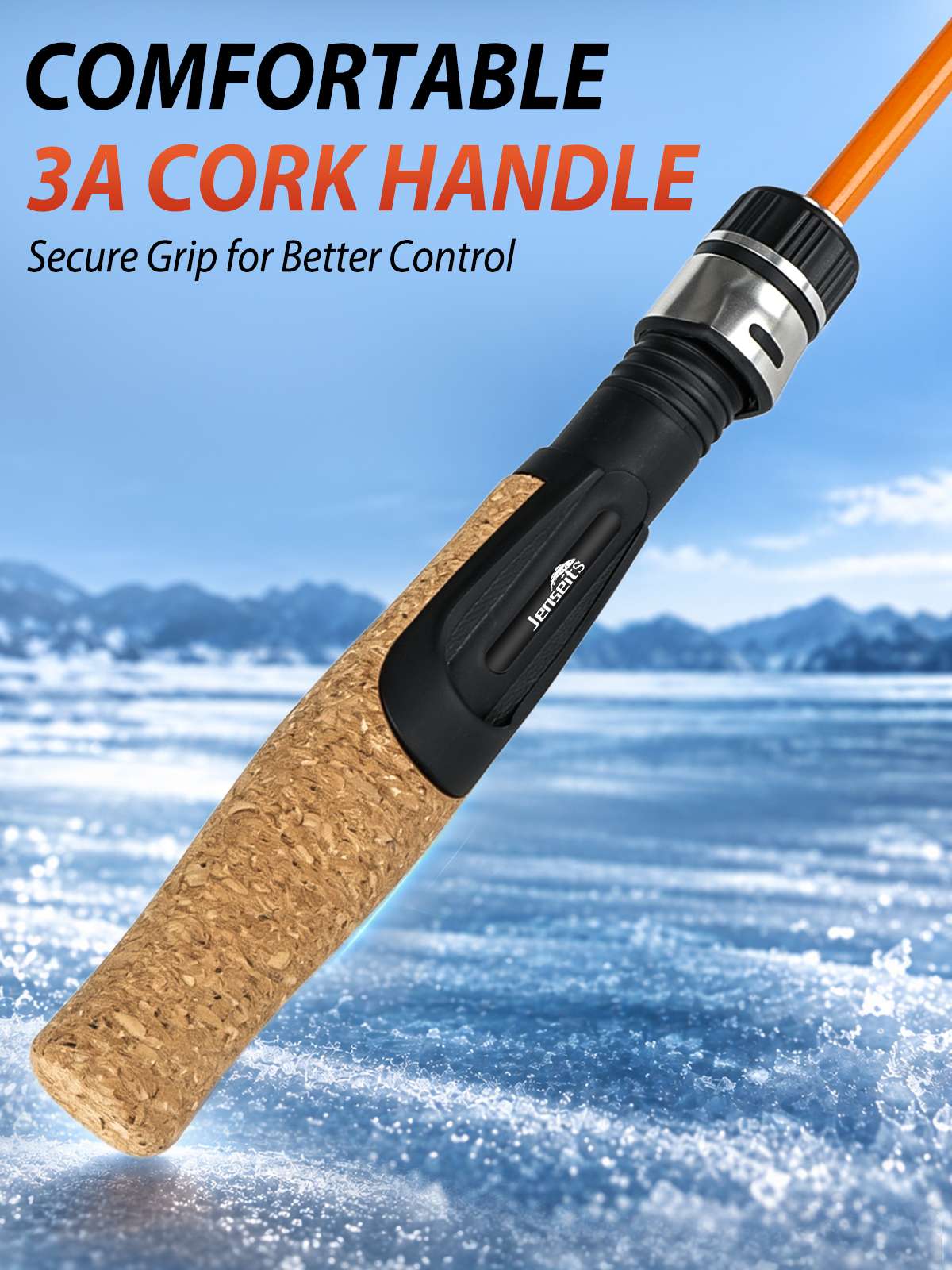 Jenseits Ice Fishing Rod, Medium Light (ML), Fast Action – Rod Only