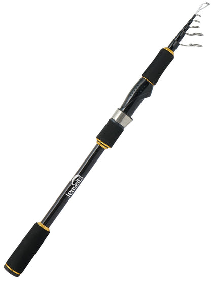 Jenseits Fishing Rods, Carbon Fiber Spinning & Casting Poles, Saltwater Resistant Stainless Steel Guides, Portable 2-Piece/4-Piece/Telescopic Travel Design, Cork/EVA Grip for Bass Trout Inshore
