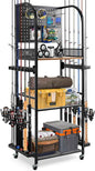 Fishing Rod Holders for Garage, Fishing Rod Rack Holds Up to 12 Rods | Jenseits