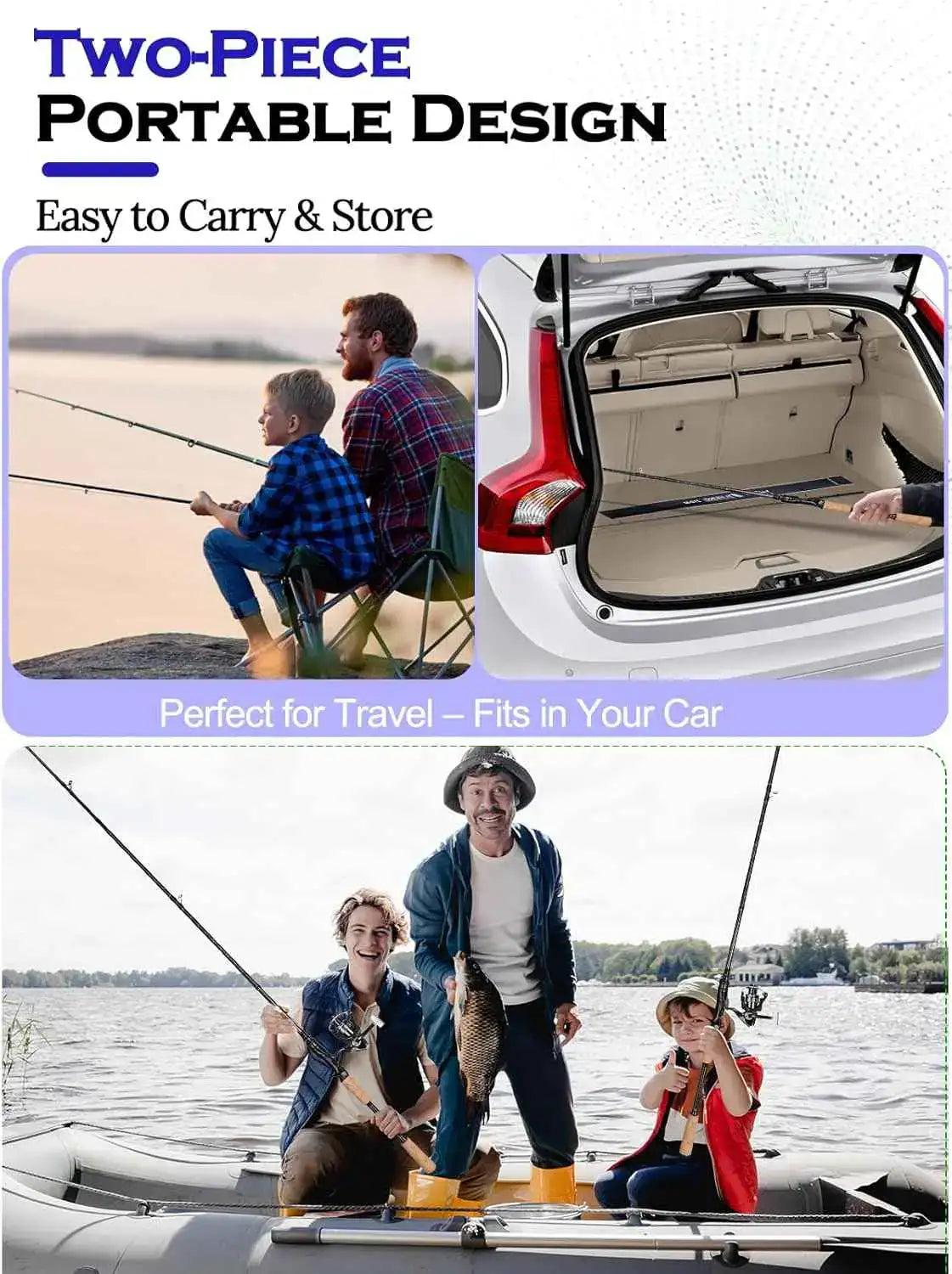 7'0" Medium Heavy Spinning Rod - Extra Fast Action, 2-Piece 24T Carbon Fiber with 6+1 Ceramic Guides and Cork Handle | Jenseits