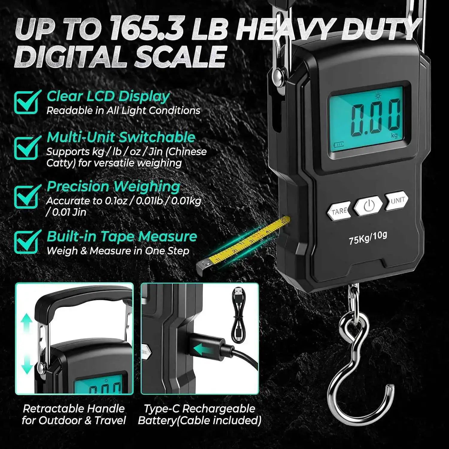 7-Piece Fishing Tool Set - 420 Stainless Steel with Fillet Knife, Pliers, Fish Gripper, Scale, Fish Stringer  & Floating Lanyard | Jenseits