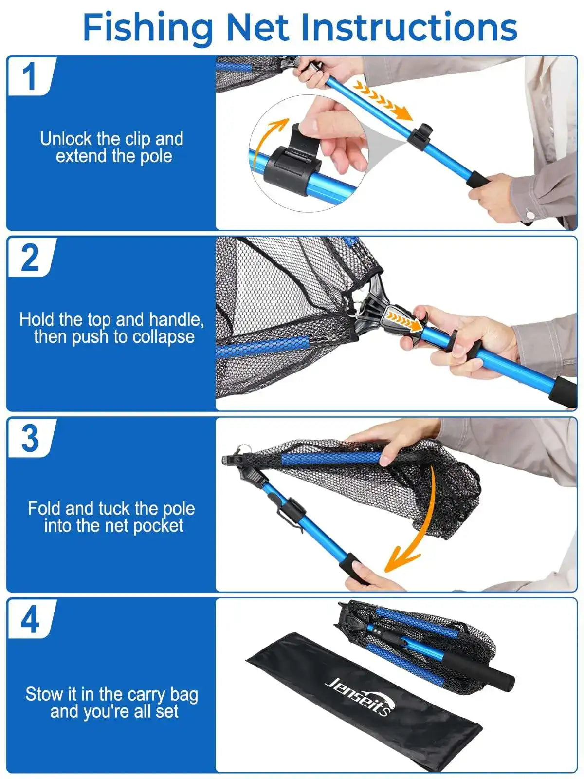 Foldable Fishing Landing Net
